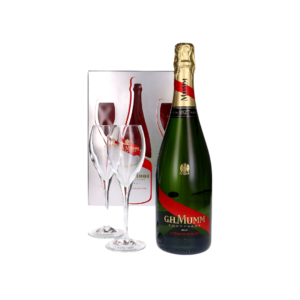 Champagne G.H. Mumm Grand Cordon 750ml com 2 Taças - Exclusividade e Elegância